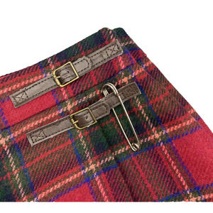 Boden British Tweed By MOON Wool Mini Skirt Women's US Size 4R (UK 8R) Red/Green